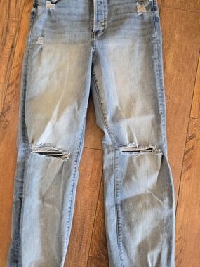 Blank NYC Light Blue THE BAXTER Ribcage Straight Leg Distressed Jeans
